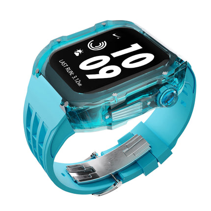 Crystal Transparent Case Fluorine Rubber Strap