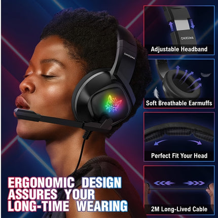 Gaming Headphone with Microphone PC gaming headset & headphones