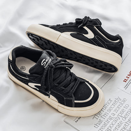 Men'S Low-Top Sneakers - Colorway - Lace-Up Closure, Cushioned PVC Sole - Minimalist Sneakers