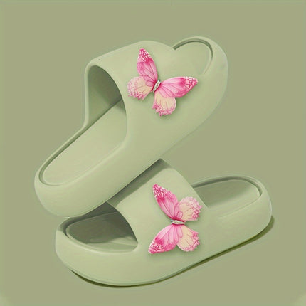 4 pcs set Butterfly Pattern Flip-Flops omfortable EVA Material,