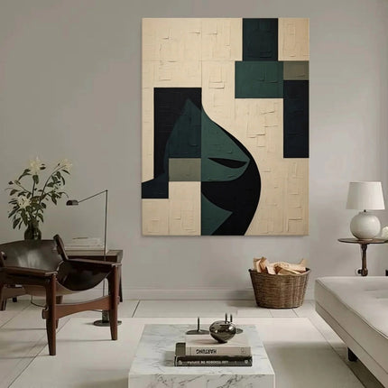 Handmade Oil Painting Canvas Wall Art Decoration Modern Green Abstract Texture For Home Decor Rolled Frameless Unstretched Painting