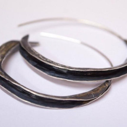 Retro Style Semicircle Large Circle Simple Ladies' Pendant Earrings