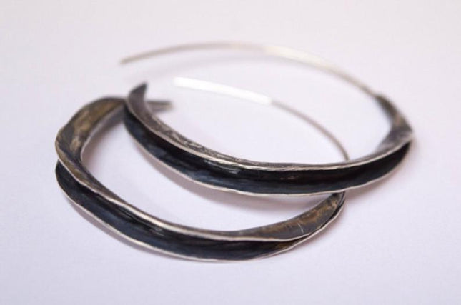 Retro Style Semicircle Large Circle Simple Ladies' Pendant Earrings