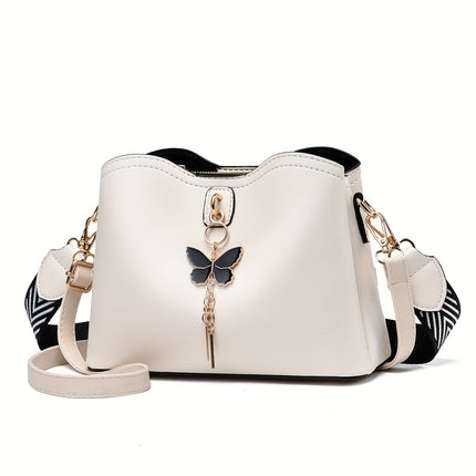 Crossbody Bags For Women Fashion Butterfly Bucket Purses For Teenage Lightweight Shoulder Bag