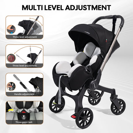 Baby Stroller, Featuring a Sturdy Metal Frame And Soft Fabric, Is Foldable And Can Be Used in Both