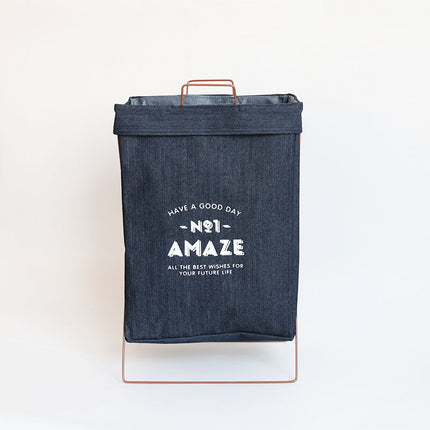 Cotton And Linen Laundry Basket Dirty Clothes Storage Basket Toy Bucket Basket