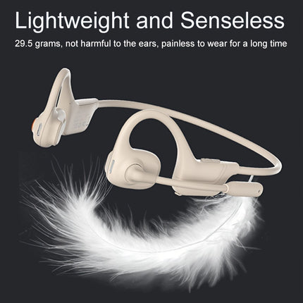Wireless Open-Ear Headphones | Dual Microphones, ENC Noise Cancelling, =