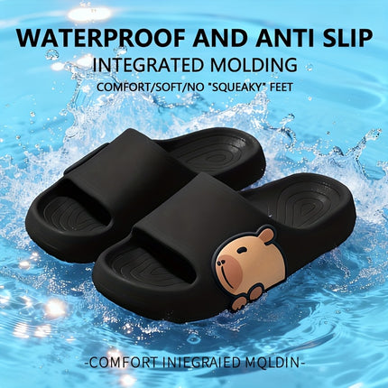 3 pcs Lightweight Slippers - Slip-On Low-Top House, Soft Cushioned Sole for Bathroom, Beach,