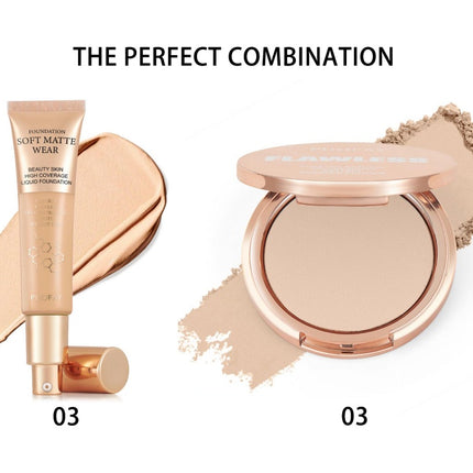 PHOFAY Matte Setting Pressed Powder