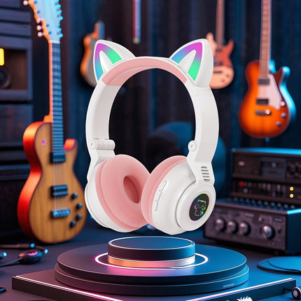 Wireless Headphones, Foldable Design for Easy Portability, Hifi Stereo Sound, Suitable for Watching Videos