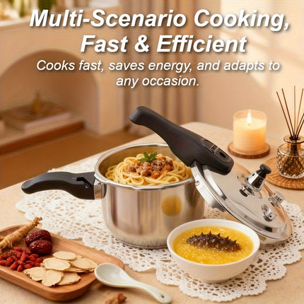 Small Pressure Cooker 2L, 5-Way Safety System & High Quality, Thick Base Easy Cleaning