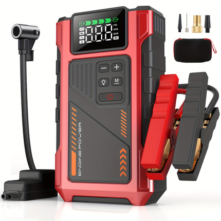6000A Car Jump Starter Power Bank with 150PSI Air Compressor