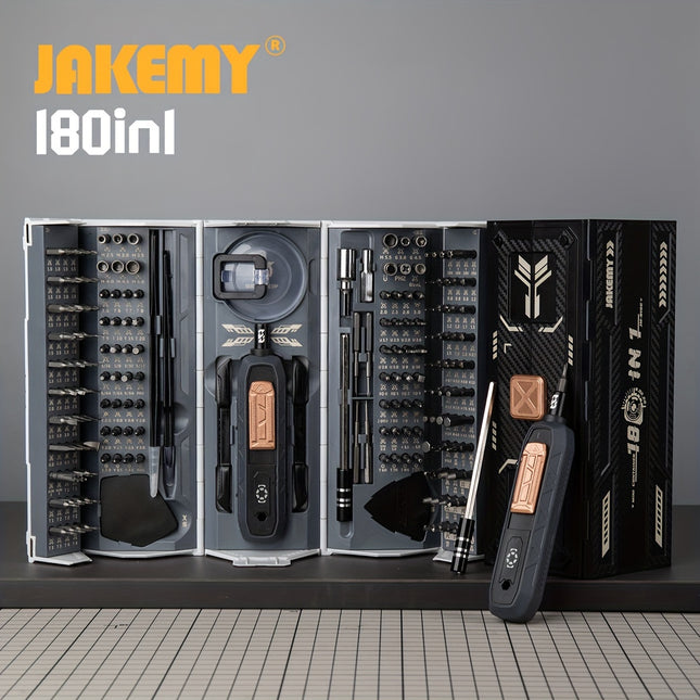 Manual 180in1 Precision Screwdriver Set, with A Stylish Square Storage Box Design. A Professional