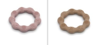 Full Three-dimensional Baby Silicone Teether Baby Molars Holding Round Teether