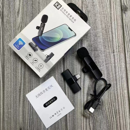 Collar Clip Microphone Outdoor Video Recording Wireless Microphone