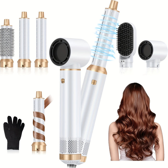 5in 1 Hot Air Brush Hair Styler Detachable Hair Hot Brush