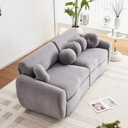 Sofa, Combination Couple Seat Sofa For Bedroom, Home Office And Living Room, Upholstered Sofa