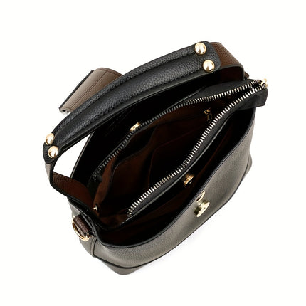 Women'S Multi-Functional Crossbody Handbag, Lightweight with Zipper Closure, Lining