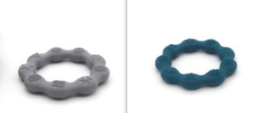 Full Three-dimensional Baby Silicone Teether Baby Molars Holding Round Teether