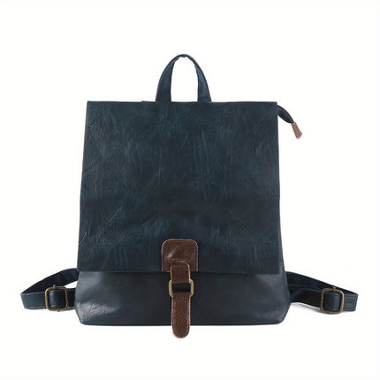 1pc Vintage Street Style Backpack, Casual Trendy Dual-Shoulder Bag with Adjustable Straps,