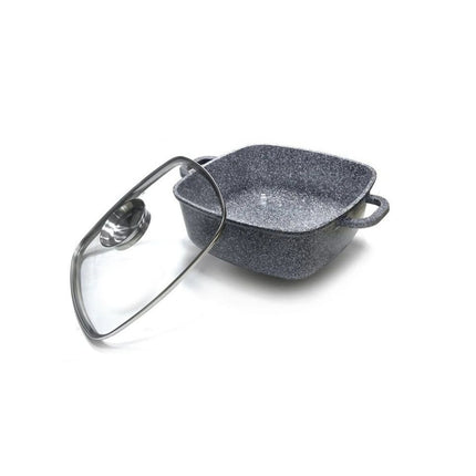 8pcs Pot Set  with Marbled Coating  Cooking Pot  with Lid | Non-Stick Coating  Induction