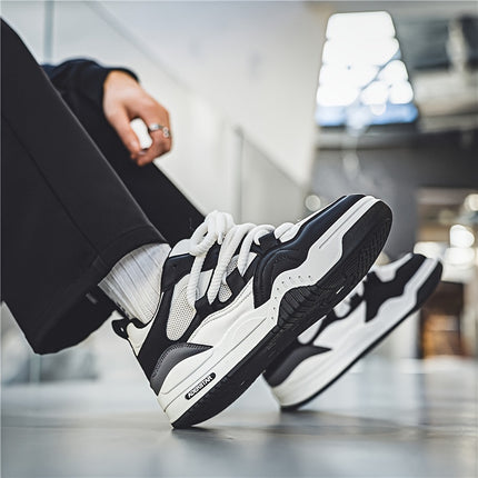 Men'S Fashionable Street Style Skates, Comfortable Non-Slip Laces, Casual Platform Shoes for