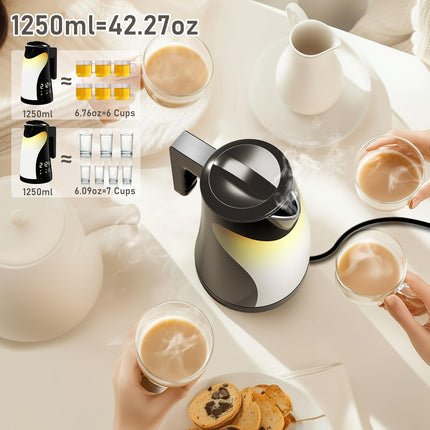 Cute Penguin Design Cordless Electric Kettle 42.27oz & BPA-Free - Variable Temperature Control