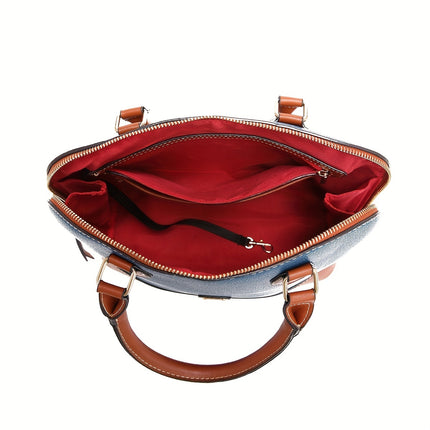 Women's Solid Color Lizard Print Daily Shoulder Crossbody Bag