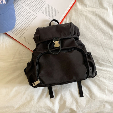 Simple Small Backpack Nylon Fashion Casual Schoolbag