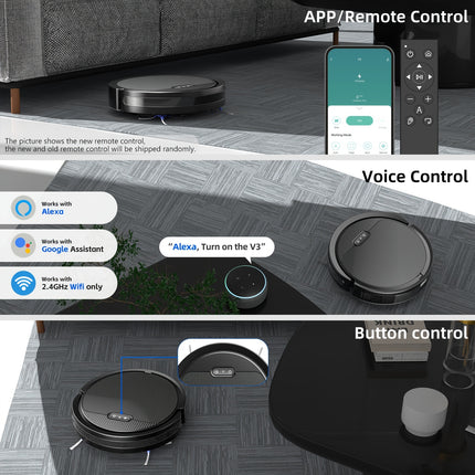 Robot Vacuum Cleaner, 4000pa Max Power Suction, Regular Cleaning, Auto Charging,