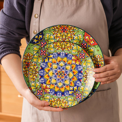 18pcs Dinner Sets for 6 People, Dinner Sets, Dinnerware Dish Set with Dinner Plate, Dessert Plate And Cereal Bowl,