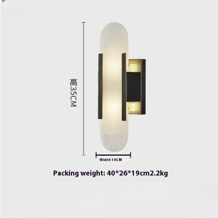 Light Luxury Background Wall Marble Wall Lamp