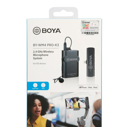 WM4PRO K3 Lavalier 2.4G Mini Mobile Phone Wireless Recording Microphone