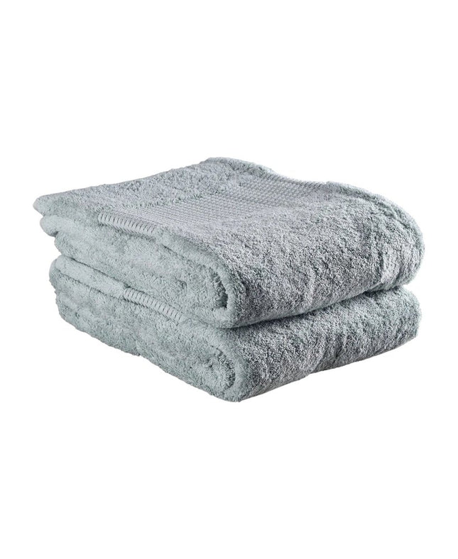 Set of Two Sea Green Cotton 13" X 13" Quick Dry Terry Cloth Washcloths