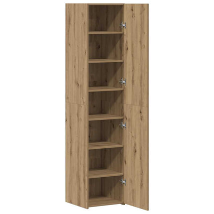 Artisan-Eiche 40 x 42,5 x 185 cm Holzwerkstoff-Multi-Scene Free-Standing Storage Cabinet