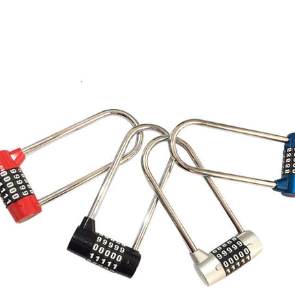 U-shaped lock door handle combination lock padlock