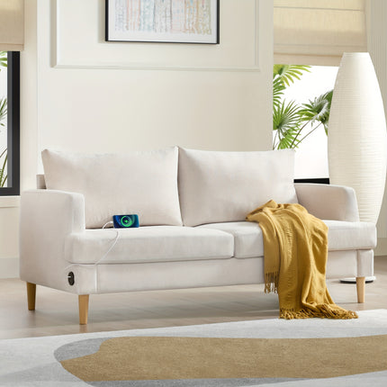 70" Wide Cozy Love Seat Sofa Ideal for Relaxing in Living Room, Bedroom, or Studio, Small Space