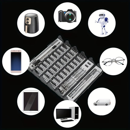 128-In-1 Precision Screwdriver Set for Disassembly And Repair, Multifunctional Manual Screwdriver Roll-Up Kit