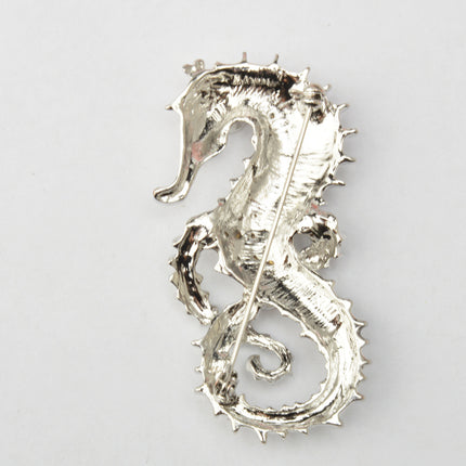 Ocean Series Fashion Diamond Seahorse Brooch