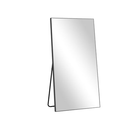 71" Black Aluminum Leaning Framed Full Length Mirror