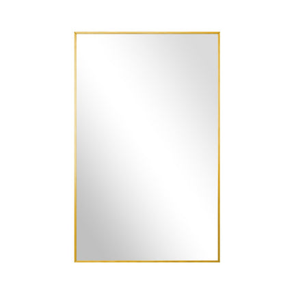 59" Gold Aluminum Leaning Framed Full Length Mirror
