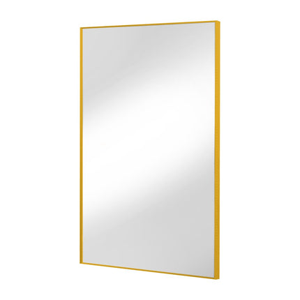 59" Gold Aluminum Leaning Framed Full Length Mirror