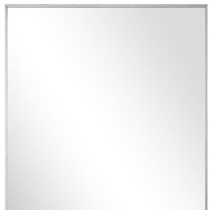 51" Silver Aluminum Leaning Framed Full Length Mirror