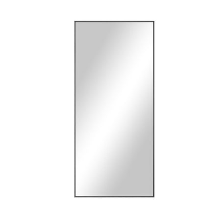 71" Black Aluminum Leaning Framed Full Length Mirror