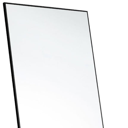 63" Black Aluminum Leaning And Freestanding Framed Full Length Mirror