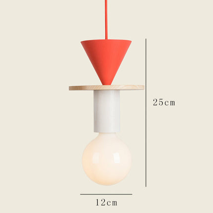 Children's Room Bedside Rear Geometric Bedroom Small Droplight