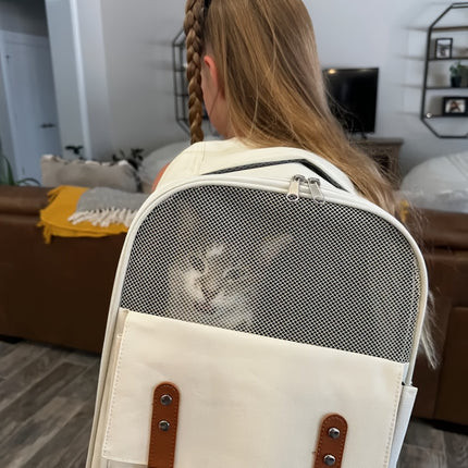 Breathable Cat And Small Dog Backpack Carrier With Large Capacity