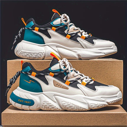 New Style Versatile Men'S Sports Casual Shoes in Black And Rice, White And Blue, Gray.