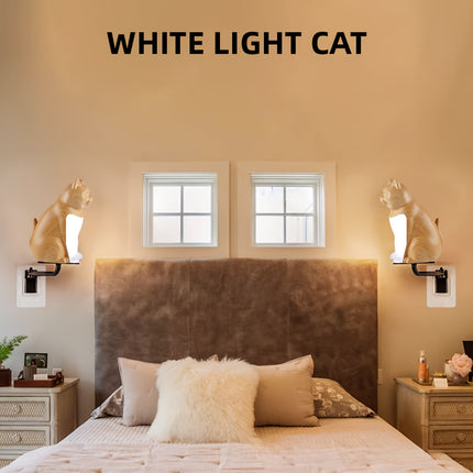 1pc Cute Cat Night Light | Touch Control, Adjustable Brightness, USB Rechargeable, Ideal for Bedroom