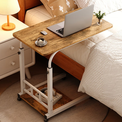 Bedside Nursing Table, Heavy-Duty Mobile Rehab Dining Table for Elderly, Patients, Home Hospital Use